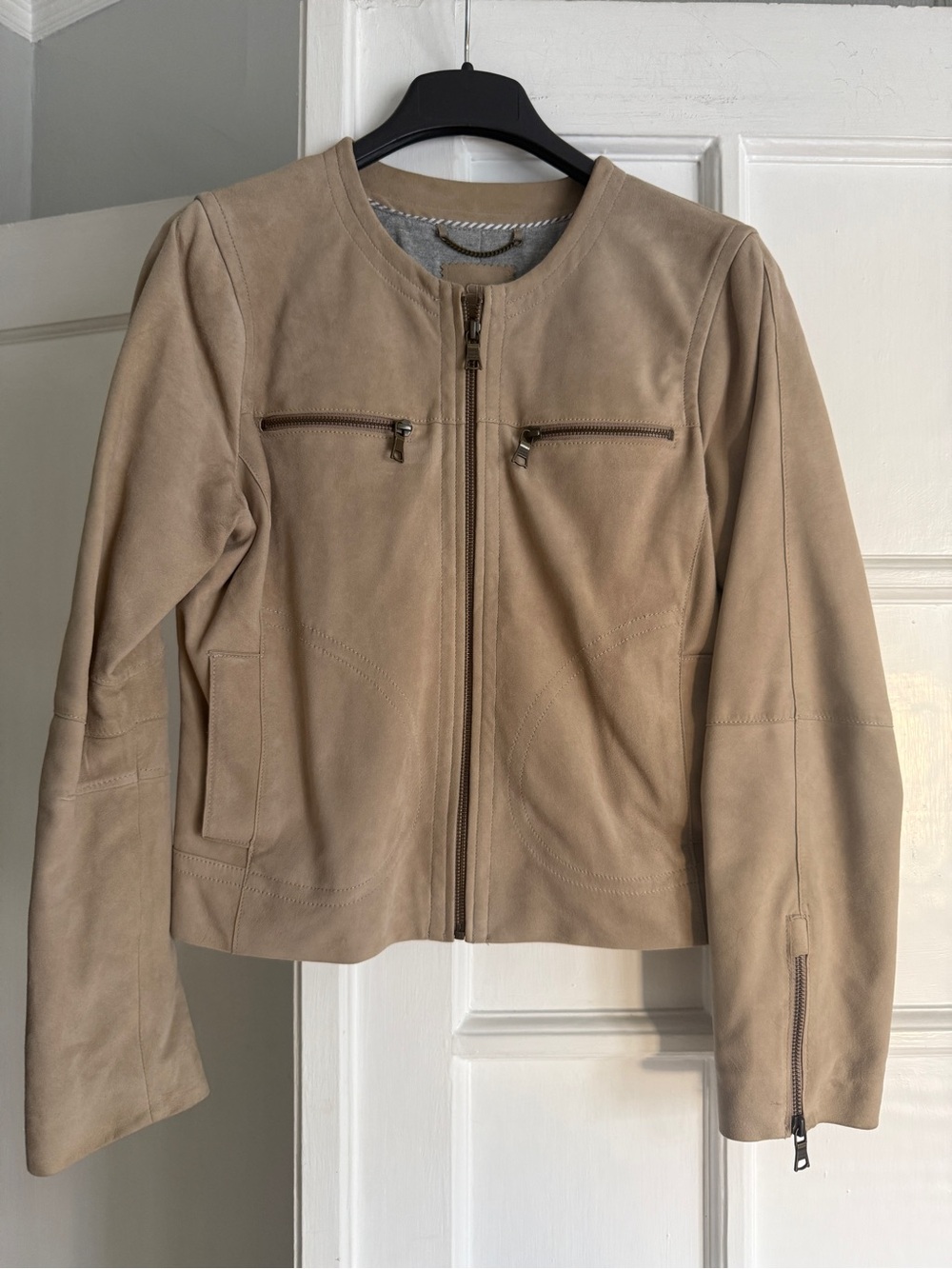 Banana Republic Suede Modern Moto Leather Jacket